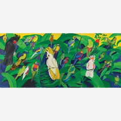Birds x 3 by Kimberley Du Ross, Acrílica sobre tela, offered Feb 2014