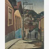 Untitled by Joaquim Tenreiro, Óleo sobre tela colada em madeira, offered Feb 2014