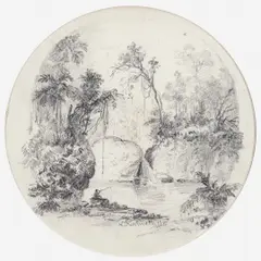 Paisagem by Facchinetti, Lápis de cera, offered Nov 2013