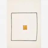 Untitled by Mira Schendel, Pastel e folha de ouro em papel algodão, offered Jul 2013
