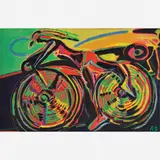 Moça da Bike Carioca by Rubens Gerchman, Óleo sobre tela, offered Jul 2013