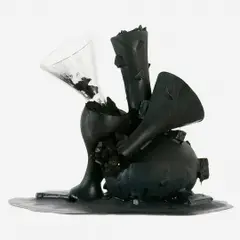 Untitled by Tunga, Escultura com vidro, borracha, ímã e limalha de ferro com base de ferro pintado, offered Apr 2013