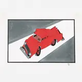 Roberto Magalhães, Automóvel, Guache e nanquim sobre papel de algodão