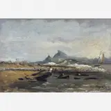 Giovanni Battista Castagneto, Canoa a seco na praia de Paquetá