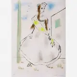 Baiana by Candido Portinari, Gravura a ponta seca e guache, offered Jan 2013