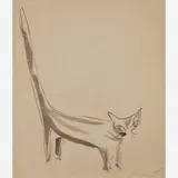 Gato by Di Cavalcanti, Aquarela, offered Jan 2013