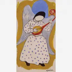 Anjo by Djanira da Motta e Silva, Aquarela e Nanquim, offered Jan 2013