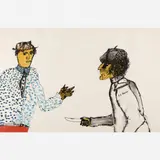 Artur Barrio, Untitled, Guache sobre cartão