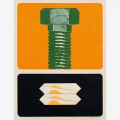 Claudio Tozzi, Parafuso, Acrílica sobre papel