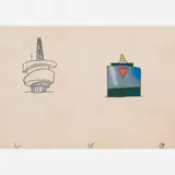 Leonilson, Untitled, Lápis de cor sobre papel