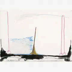 Untitled by Leonilson, Aquarela e lápis de cor sobre papel, offered Oct 2012