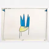 Leonilson, Saluta Diane, Lápis de cor sobre papel
