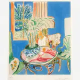Henry Matisse, Petit Interieur en Bleu, Litografia