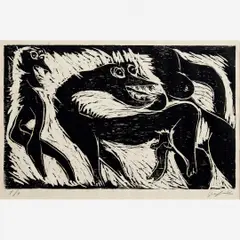 Bichos by Ivan Serpa, Xilogravura, offered Oct 2012