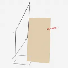 Exemplo: by Waltércio Caldas, Escultura em aço inoxidável com montagem de PVA e vinil, offered Oct 2012