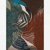 Frans Krajcberg, Untitled, Acrílica sobre madeira