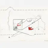 Artur Barrio, Untitled, Aquarela e grafite sobre papel