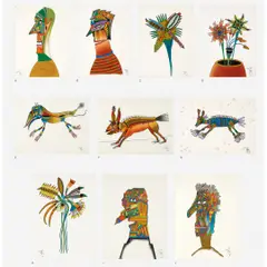 Untitled by Roberto Magalhães, Caneta hidrográfica sobre cartão, offered Jun 2012