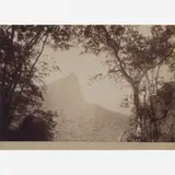 Marc Ferrez, [Corcovado] Veu prise du chemim de l'aquedue, Colagem sobre fotografia
