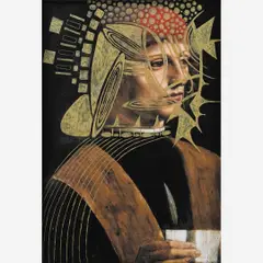 Laura Lima, Untitled, Pigmento dourado sobre cartão