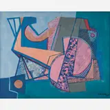 Roberto Burle Marx, Untitled, Tinta industrial sobre tecido