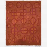 Bordado by Mira Schendel, Aquarela, nanquim e ecoline sobre papel, offered Apr 2012