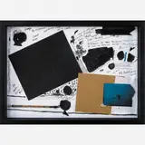 Artur Barrio, Da série desenhos heterodóxos, Aquarela, nanquim e colagem sobre papel
