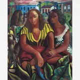 Mulheres by Di Cavalcanti, Óleo sobre tela, offered Apr 2012