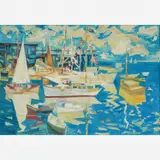 Zoma Baitler, La fiesta del mar, Óleo sobre tela
