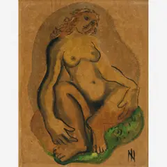 Mulher sentada by Ismael Nery, Aquarela, offered Dec 2011
