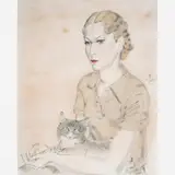 Tsuguharu Foujita, Mulher com gato