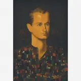 Retrato de João by Candido Portinari, ÓLEO SOBRE MADEIRA, offered Sep 2011
