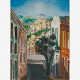Paisagem de Santa Teresa by Di Cavalcanti, Óleo sobre tela, offered Sep 2011