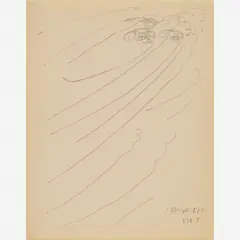 Manuel Cargaleiro, Untitled, Aquarela e nanquim sobre cartão