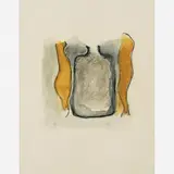 Leonilson, Untitled, Aquarela, grafite e carvão sobre cartão