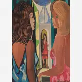 Três mulheres by Di Cavalcanti, Aquarela e Nanquim, offered Apr 2011