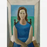 Mulher sentada by Di Cavalcanti, Óleo sobre tela, offered Apr 2011