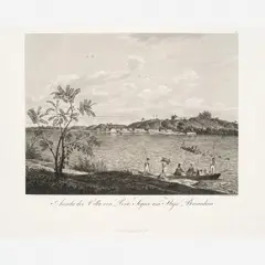 Vila de Porto Seguro by Álbum Príncipe Maximiliano, Litografia, offered Dec 2010