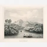 Johann Moritz Rugendas, Rio Inhomerim na Baía de Guanabara, Litografia