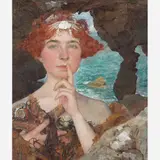 Edgar Maxence, Calypso, ÓLEO SOBRE MADEIRA