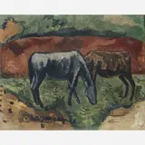Lasar Segall, Cavalos, Óleo sobre tela