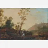 Paisagem européia by Nicolas-Antoine Taunay, Óleo sobre tela, offered Jul 2010