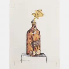 1989 by Sérgio Romagnolo, Aquarela sobe papel, offered Apr 2010