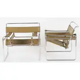 Marcel Breuer, Par de poltronas Wassily, modelo nº B3, 1925-1927