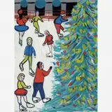 Djanira da Motta e Silva, Patinadores no natal