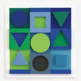 Victor Vasarely, " Zaphir" positif, Escultura em madeira moldada