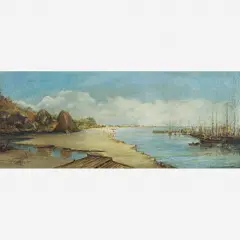 Marinha by Benedito Calixto, Óleo sobre tela, offered Apr 2010