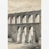 Aqueduto do Rio de Janeiro by Jean-Baptiste Debret, Crayon e aquarela sobre papel, offered Apr 2010