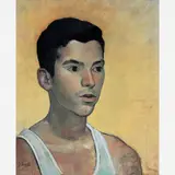 Figura masculina by Joaquim Tenreiro, Óleo sobre tela, offered Aug 2009