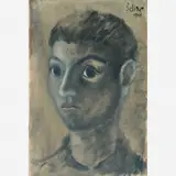 Carlos Scliar, Auto Retrato, Óleo sobre tela